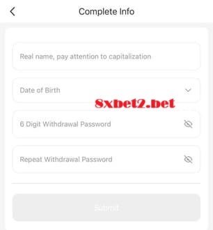 Cập nhật thông tin cá nhân trên 8xbet